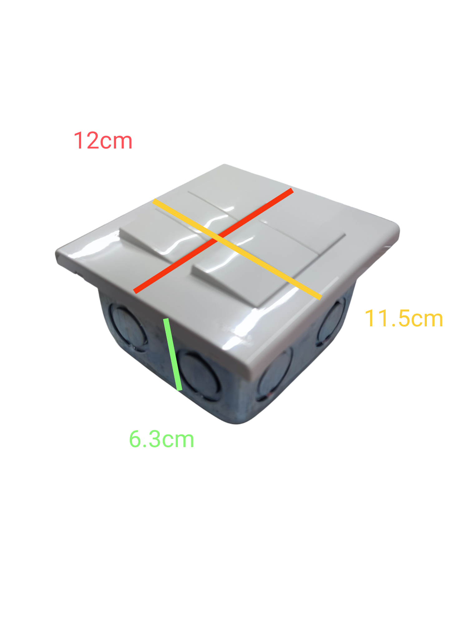 Panasonic 6 gang 4 way switch white electrical wall switch with six toggle buttons