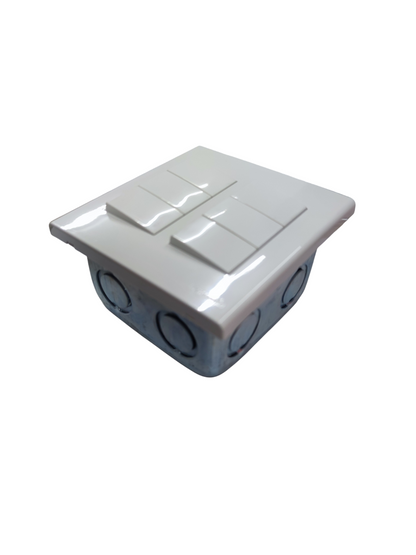 Panasonic 6 gang 4 way switch in white with multiple control buttons for efficient electrical management