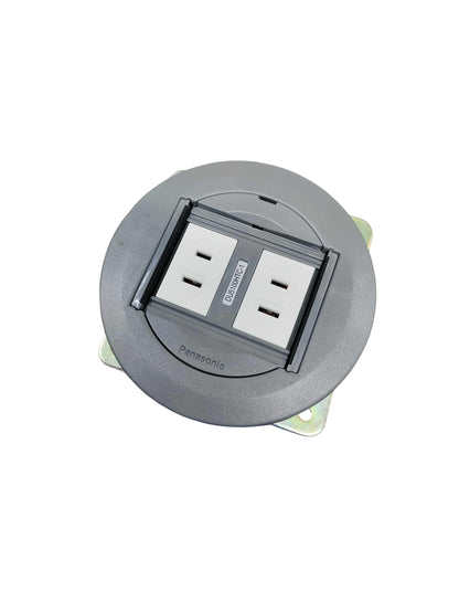 Panasonic floor outlet 2 gang GRAY 220V 16A with dual power sockets for convenient access