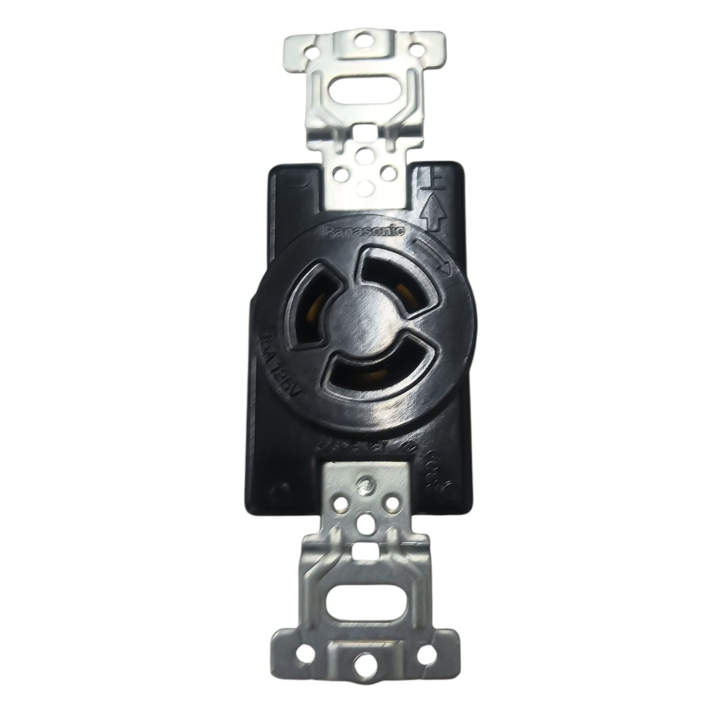 Panasonic 15A P Twist Lock Outlet with Plate 2P+E (3P) 125V (ML-1) Twistlock  WF2315 and WNF6253W-8