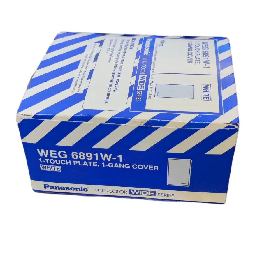 Panasonic Switch Cover WEG6891W-1 white 1-touch plate 1-gang cover for switches