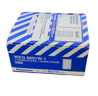 Panasonic Switch Cover WEG6891W-1 white 1-touch plate 1-gang cover for switches