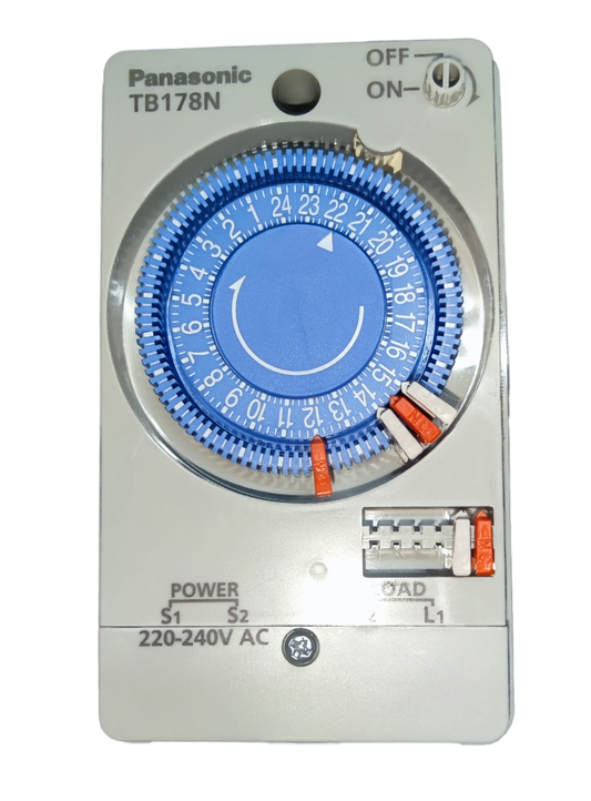 Panasonic Timer Switch 220V 60HZ TB178N with blue 24-hour dial for power control