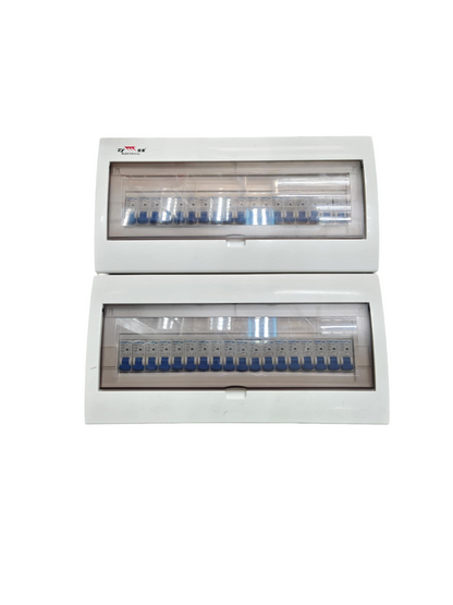 Chint and ZY Panel Board 100A 1 Pole DZ158 electrical circuit breakers in white casing