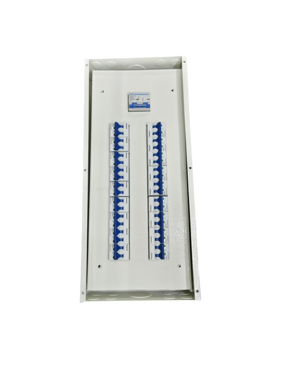 Chint Panel Board 125A 2Pole Miniature electrical circuit breaker panel with multiple blue switches