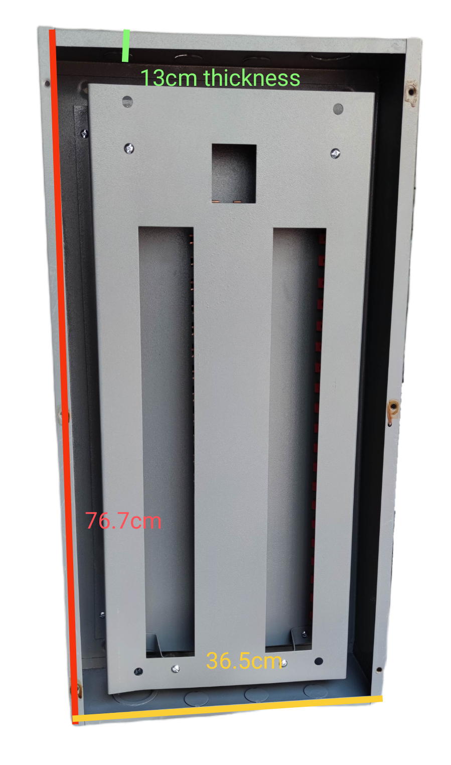 Panel Board 2 Pole Bolt on TQC Main electrical component with grey frame and mounting holes