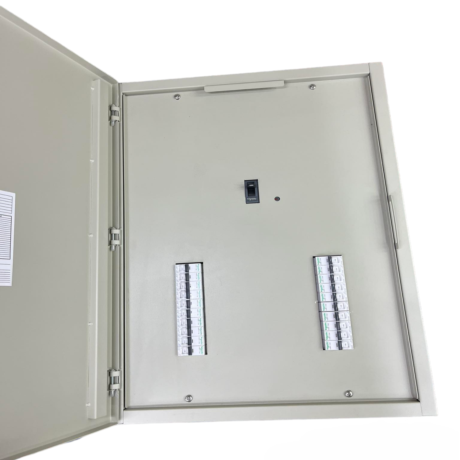 Schneider & Royu Panel Board 250A 3 Pole MCCB Main with interior wiring and breaker slots