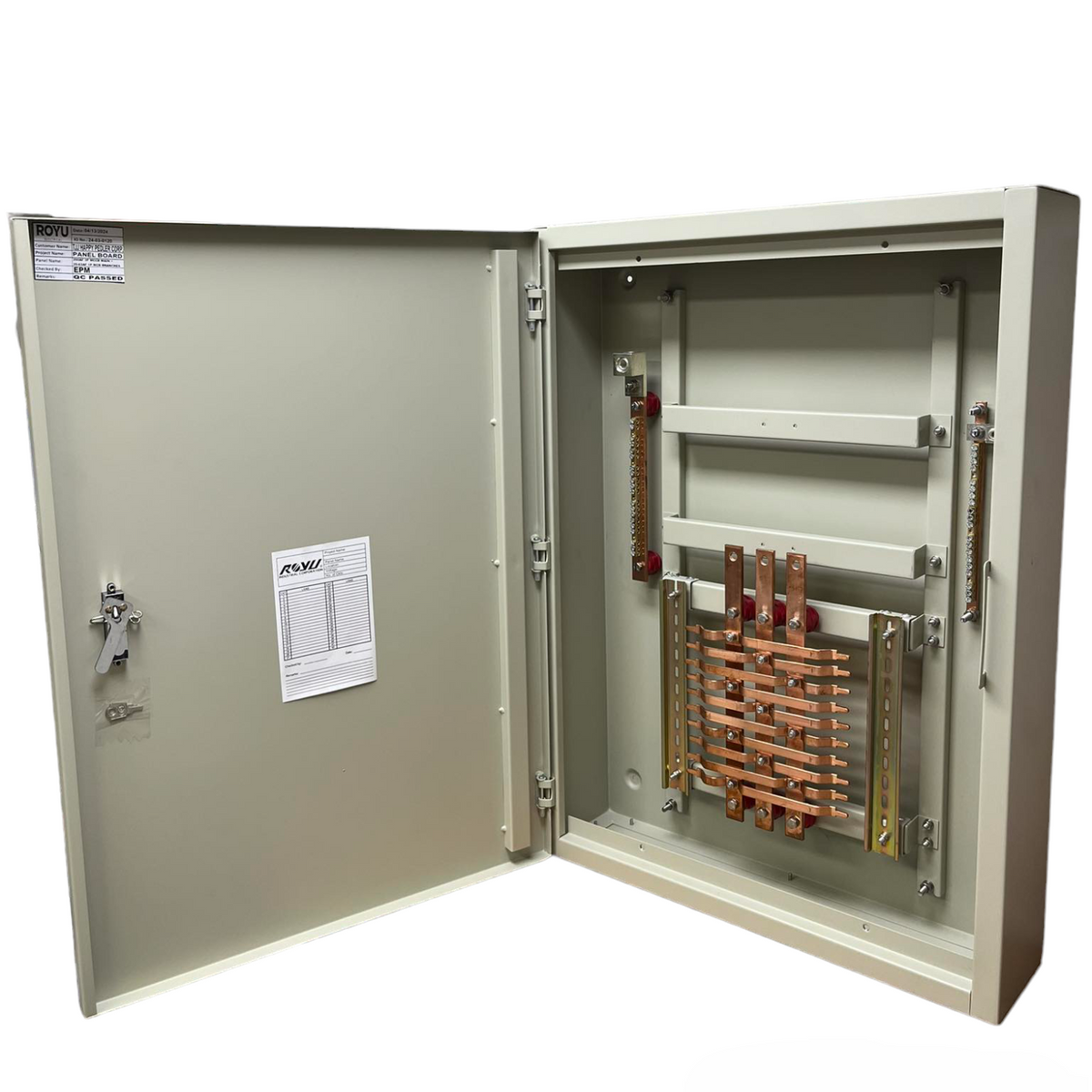 Schneider & Royu Panel Board 250A 3 Pole MCCB Main with copper busbars and secure casing