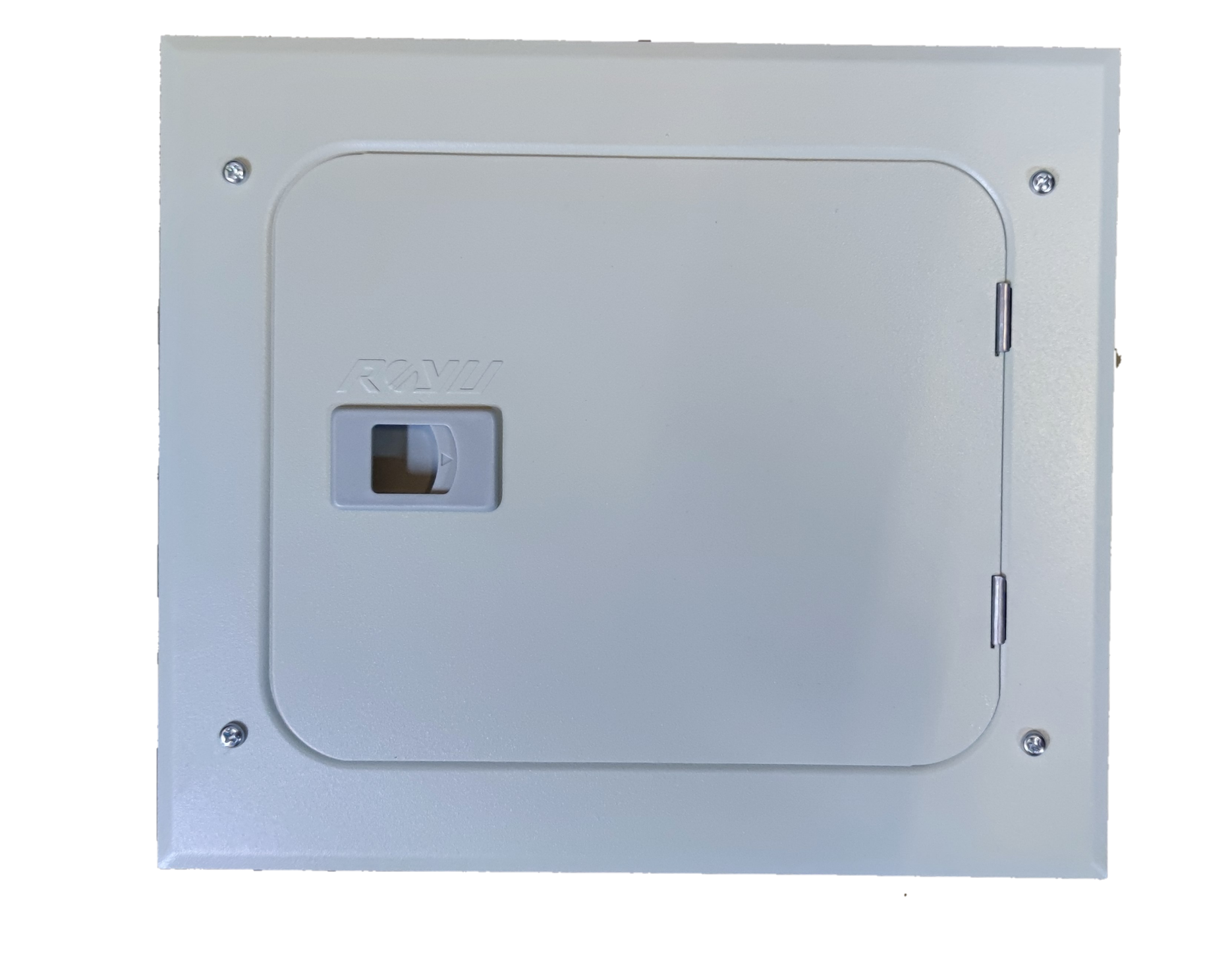Royu Panel Board 2x2 4 Holes for 2 Pole Plug in electrical panel board with hinged cover