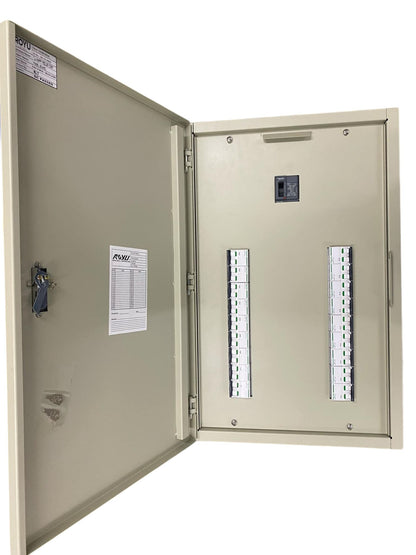 Schneider Royu Panel Board EZC100H 100A 2 Pole electrical circuit breaker panel with open metal enclosure