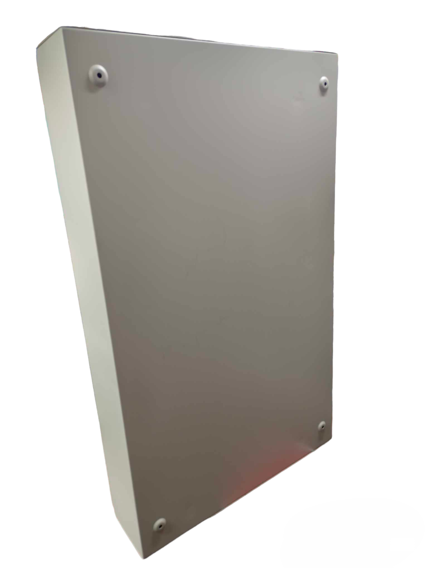 Schneider Panel Board for EZC250F 125A 25KAIC 3 Pole with a sturdy gray metal enclosure