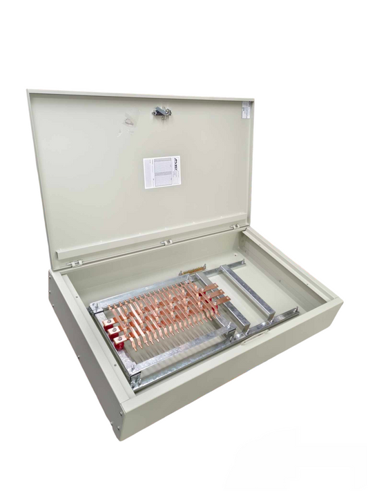Schneider Panel Board for EZC250F 125A 25KAIC 3 Pole electrical distribution panel with open metal enclosure
