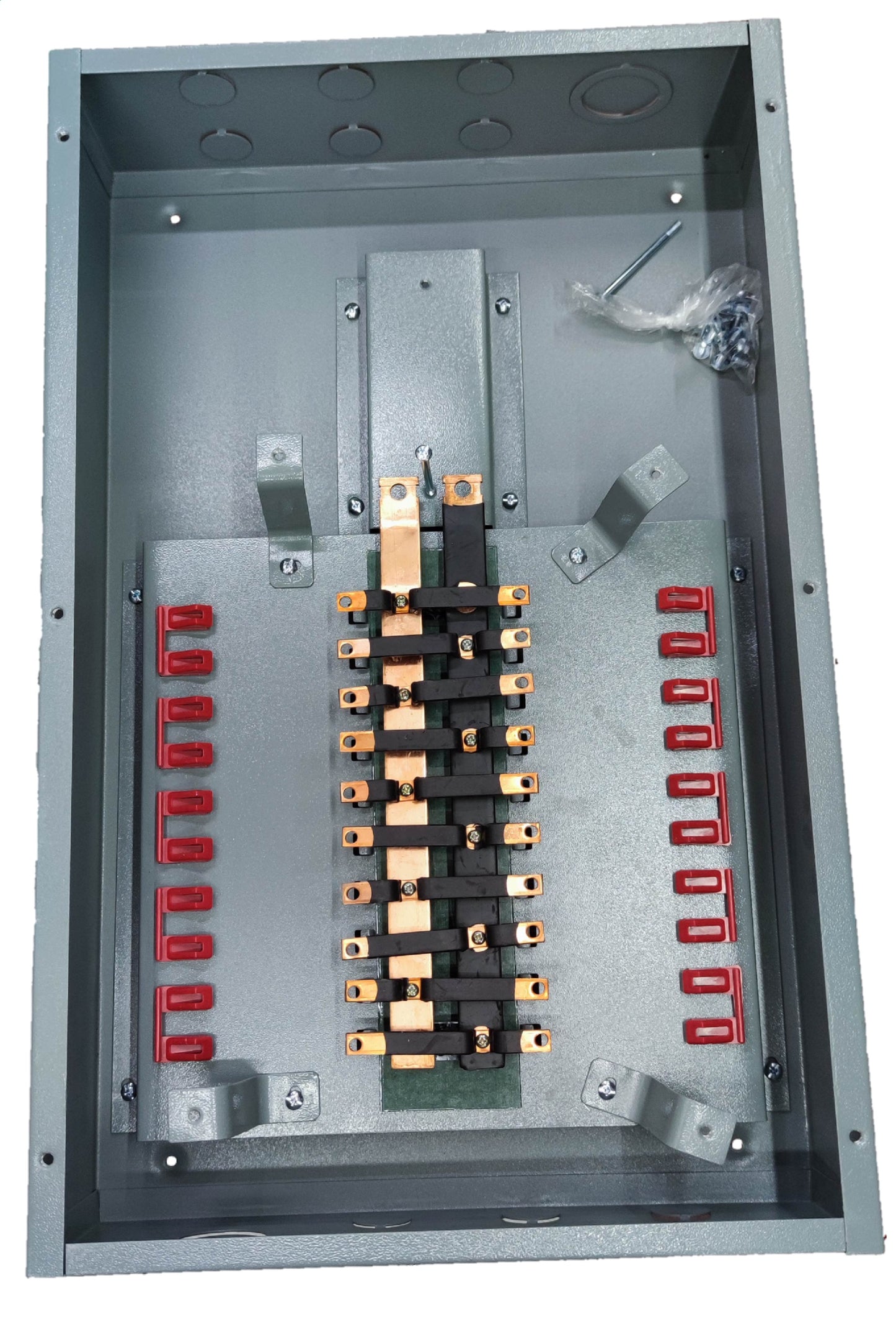 Electx Electrical Supply Panel Board TQD Main 2 Pole 10 Branches with metal housing and wiring components