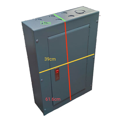 America 10 Branches Panel Board TQD Main 2 Pole For 2 Pole Bolt On Circuit Breaker Surface Type Mounting Distribution Panel