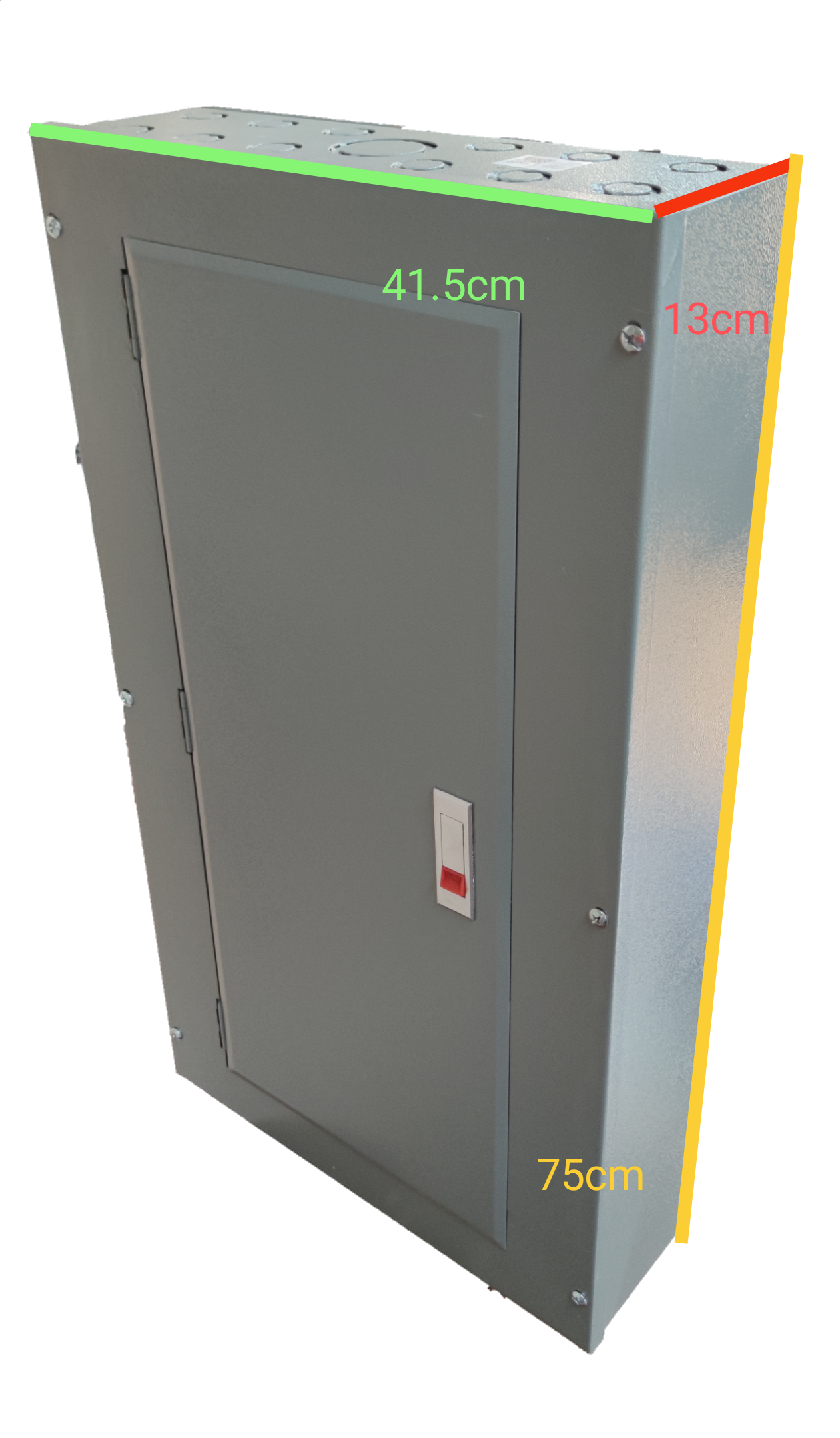 Local electrical Panel Board TQD Main 3 Pole 8 Branches metal enclosure with door and latch