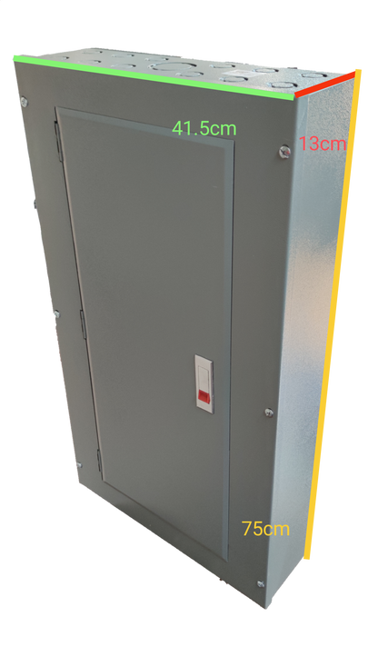 Local electrical Panel Board TQD Main 3 Pole 8 Branches metal enclosure with door and latch