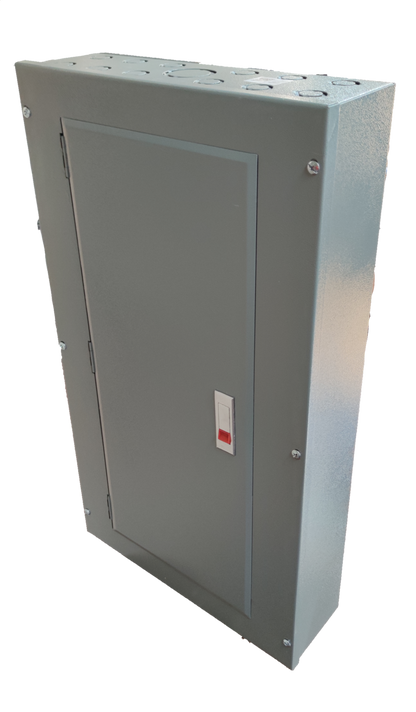 Gray metal Panel Board TQD Main 3 Pole 8 Branches electrical circuitry enclosure box