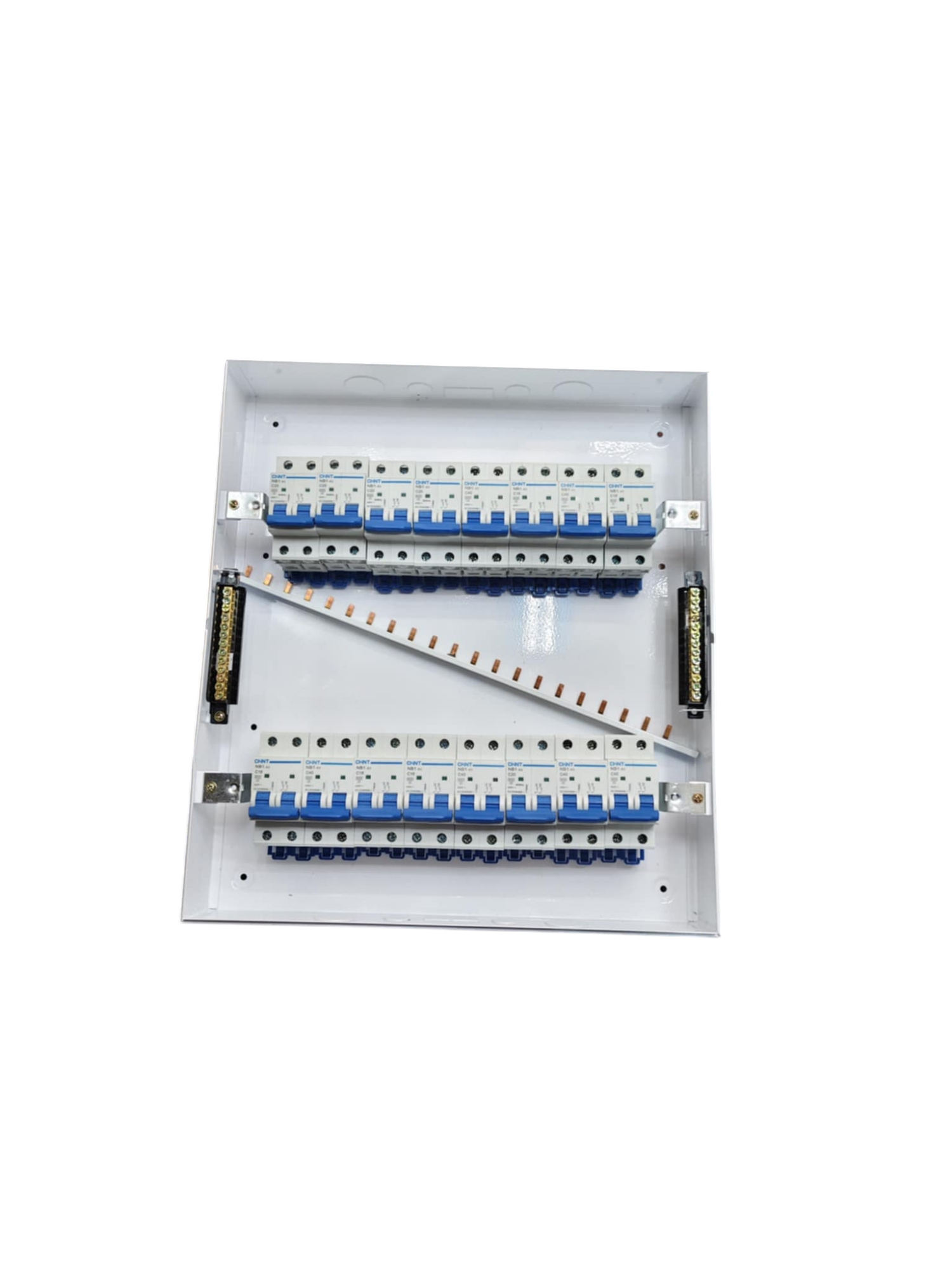 Chint Panel Box ZY with 15 Bus Bar 2 Pole electrical circuitry component in white casing