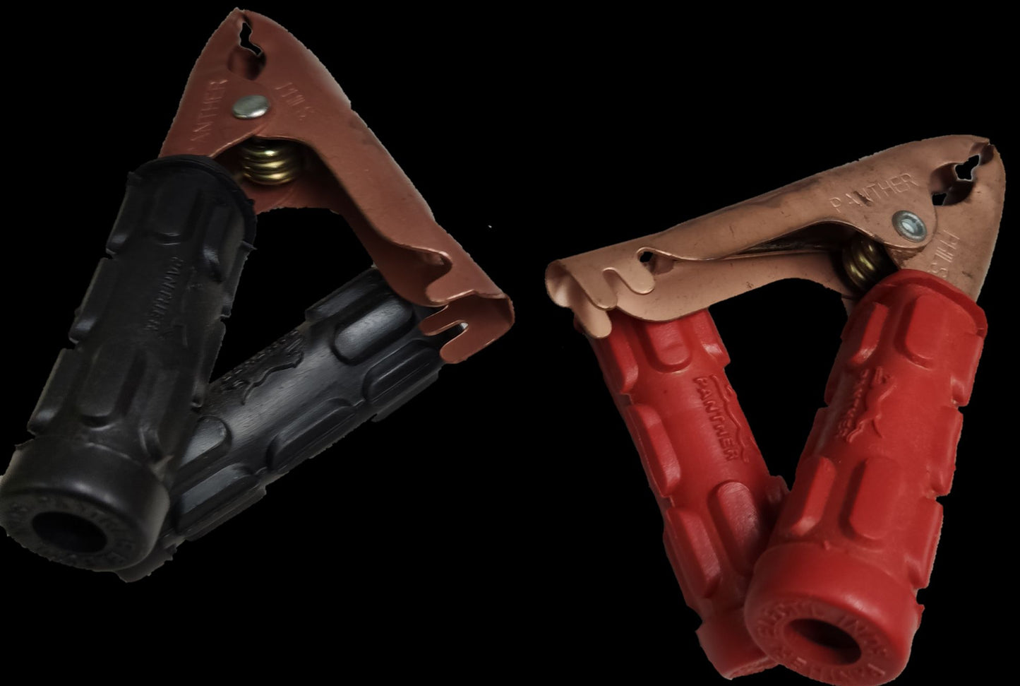 Panther battery clip 50 amp in red and black with durable grips for secure connections
