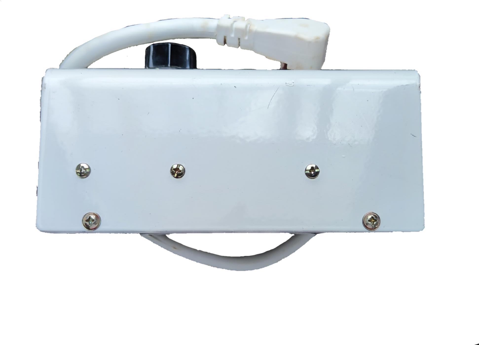 White Panther Aircon to Fan Timer power plug with attached cable and switch for air conditioner control