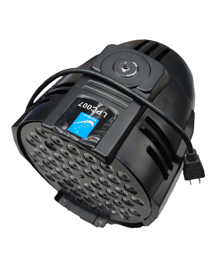 Black PAR LED 54 220V with DMX Signal Input stage light bulb with multiple LEDs and power cable