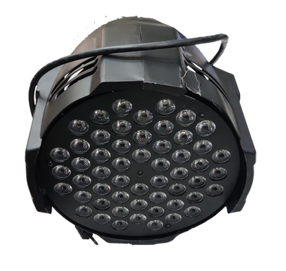 PAR LED 54 220V with DMX Signal Input black stage lighting bulb with multiple LED lenses