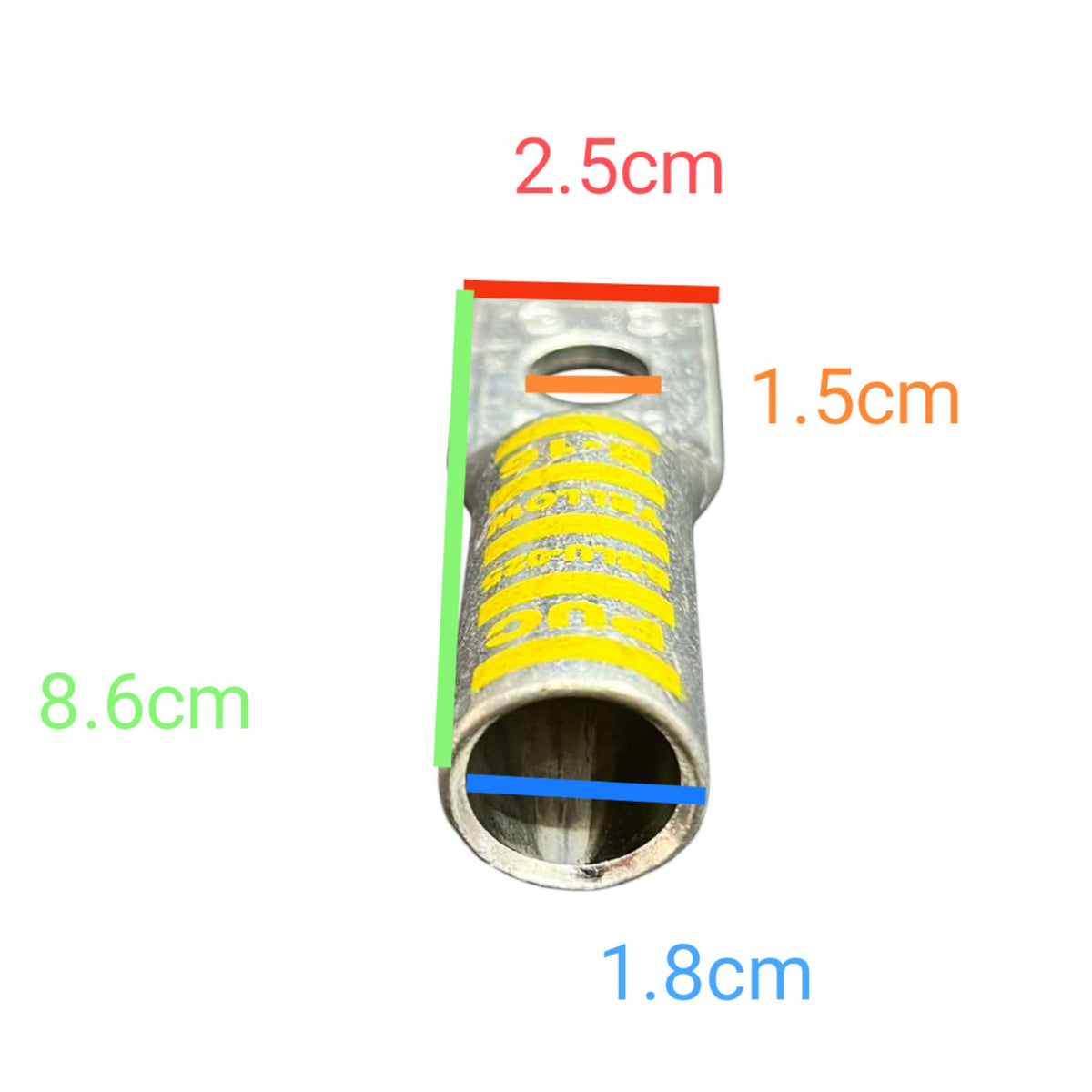 Penn Union Terminal Lugs BBLU-025S Long Barrel AWG 250MCM or 125mm Wire Stud 15mm Compression or Crimp Type