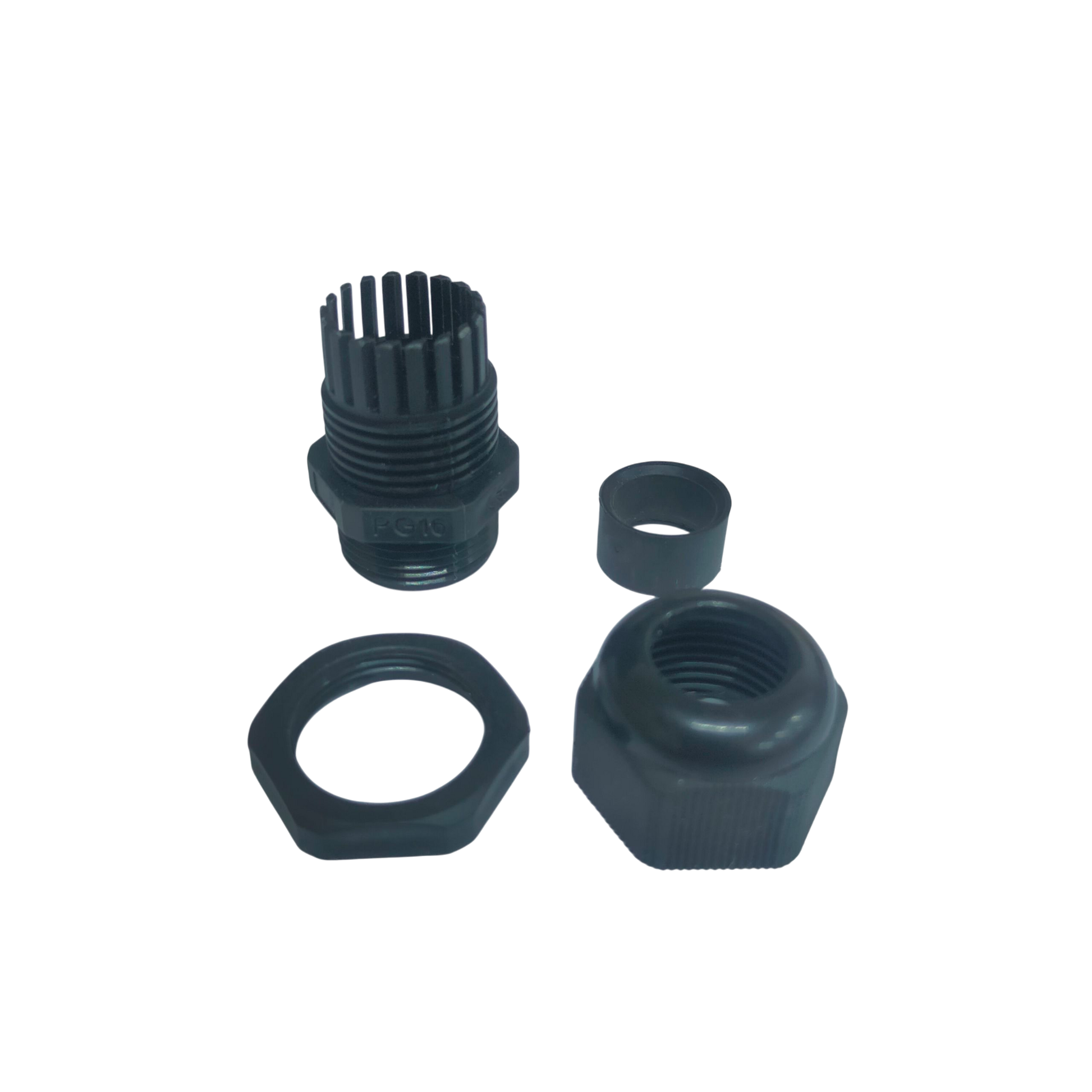 PG16 cable gland 10-14mm in gray with durable plastic for secure cable management solutions