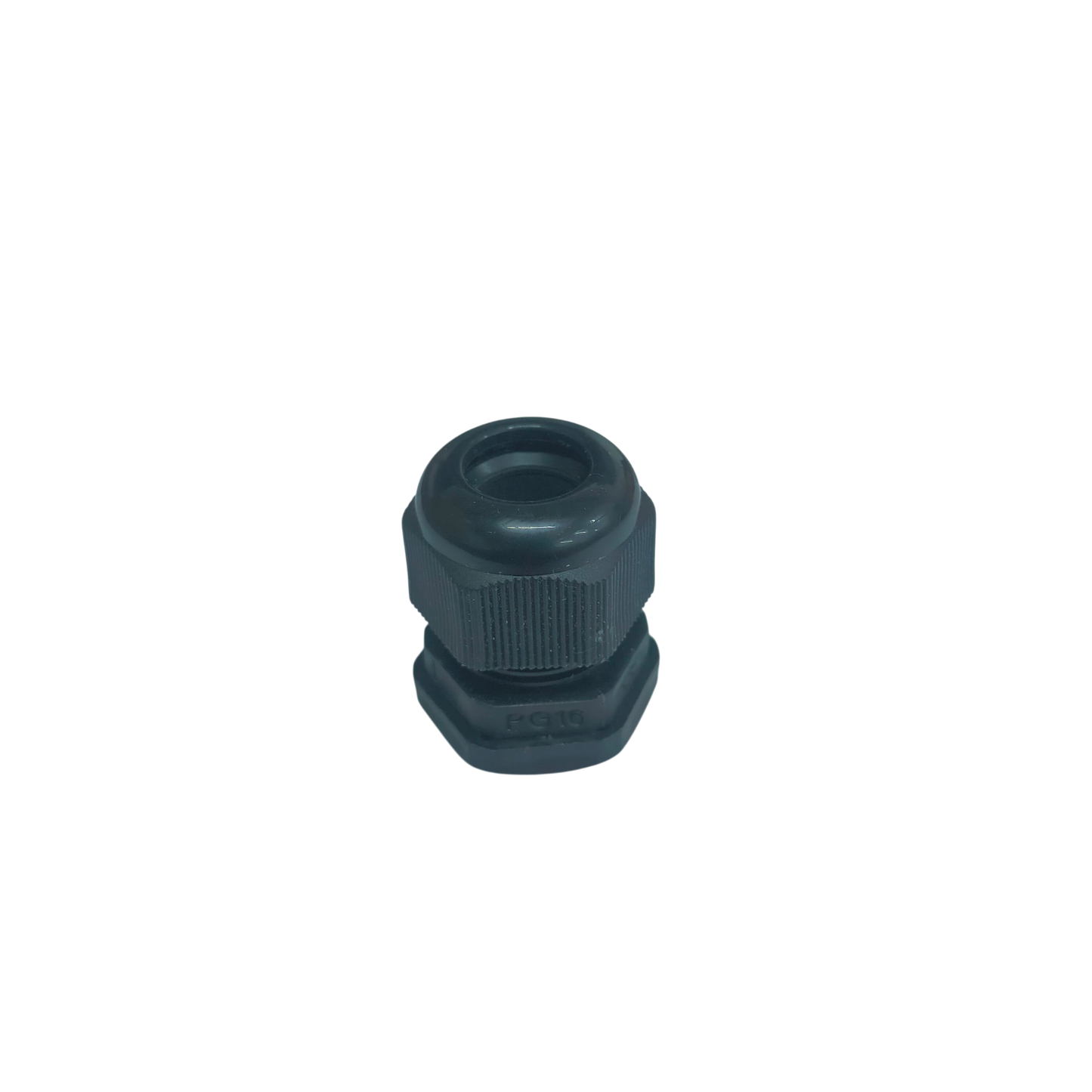 PG16 cable gland 10-14mm in gray, designed for secure cable management in electrical installations
