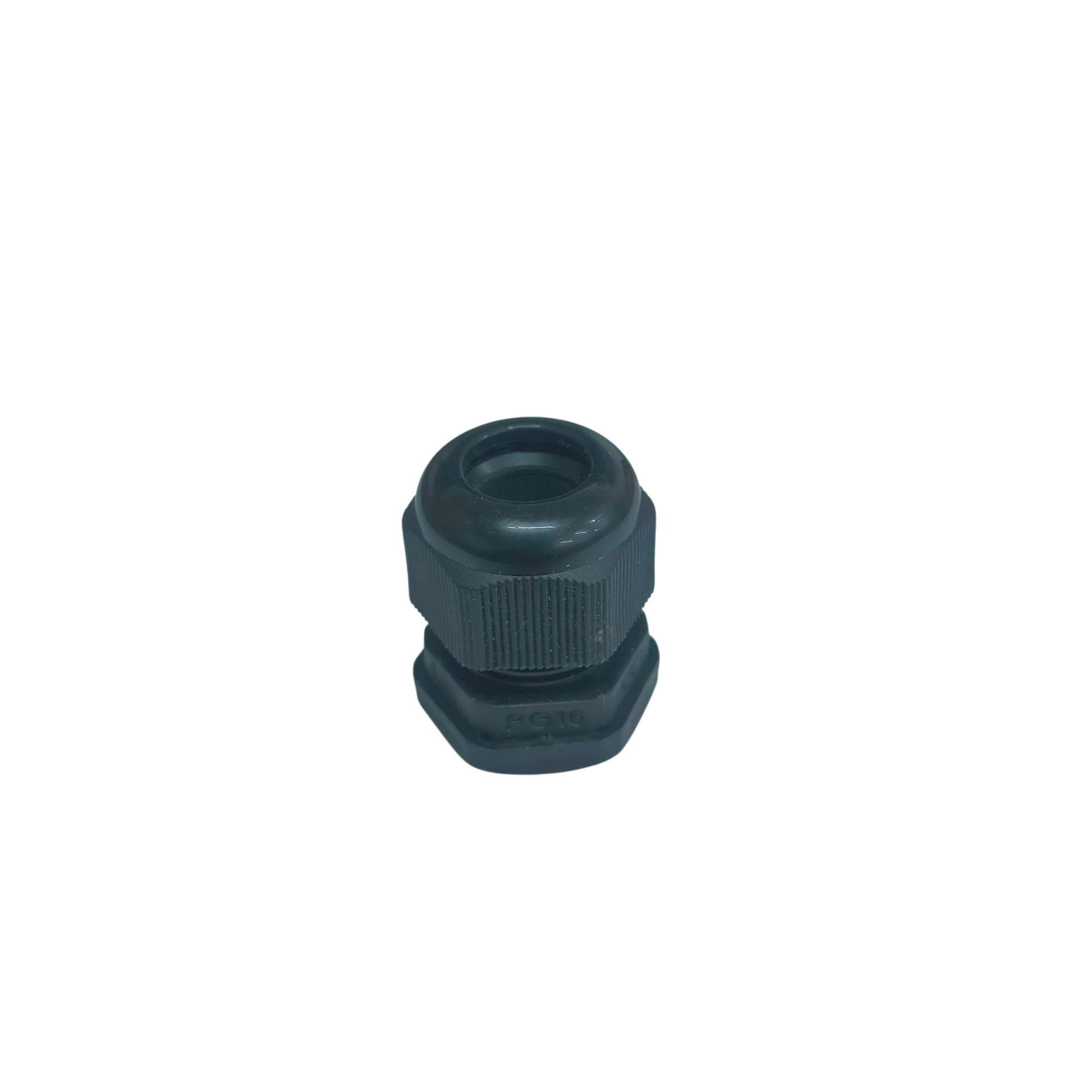PG16 cable gland 10-14mm in gray, designed for secure cable management in electrical installations