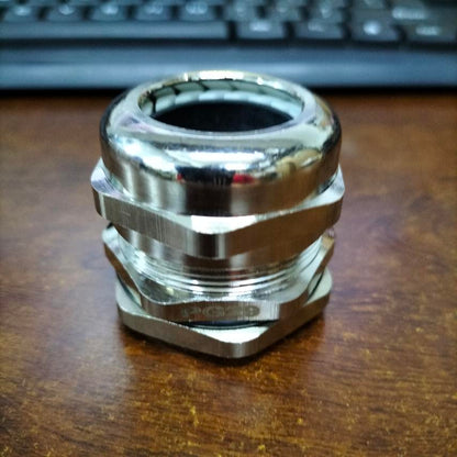 PGM29 nickel plated brass cable gland designed for secure cable management solutions