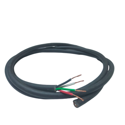Phelps Dodge royal cord 0.75mm 4 core black electrical wire with exposed copper ends