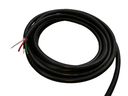 Phelps Dodge Royal Cord 8.0mm 4C black electrical wire cable with four insulated copper conductors
