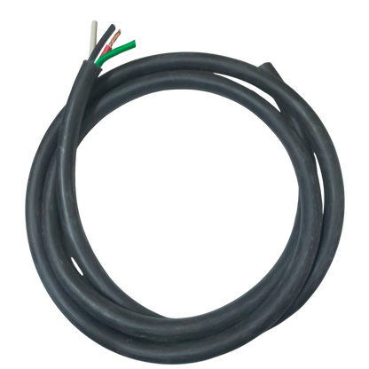 Phelps Dodge Royal Cord 8.0mm 4C black electrical wire with four colored internal leads