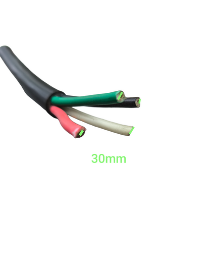 Phelps Dodge Royal Cord power cable 30mm 4 cores with exposed red white green and black wires