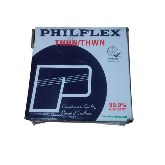 Philflex box containing 5.5mm Stranded Wire AWG 10 White with THHN THWN insulation and 99.9 percent pure copper