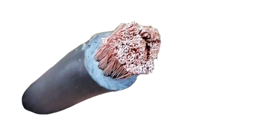 Philflex 30mm welding cable heavy duty flexible copper strands cross section with black insulation
