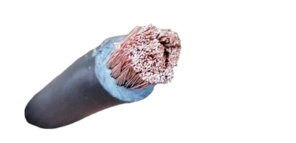 Philflex 30mm welding cable heavy duty flexible copper strands cross section with black insulation