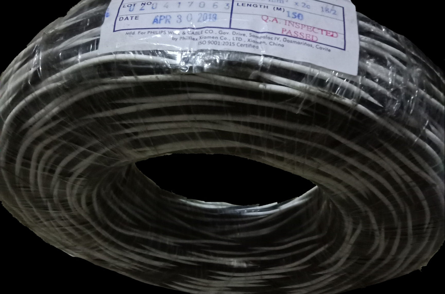 Philflex TF Wire AWG 16 Twisted in a roll, ideal for various electrical applications.