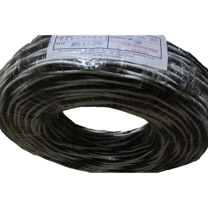 Philflex TF Wire AWG 16/2 (1.25mm/2) Stranded (Hook Up Wire/ Thermoplastic Fixture Wire) Black/ White Twisted Wire 150 Meters Per Roll