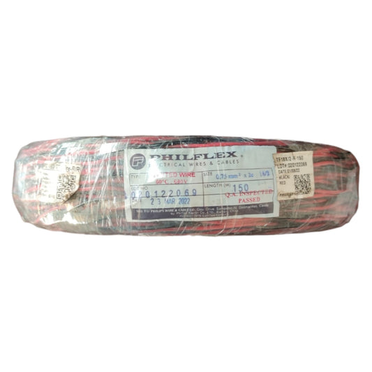 Coiled wire with Hilflex label on a white background
