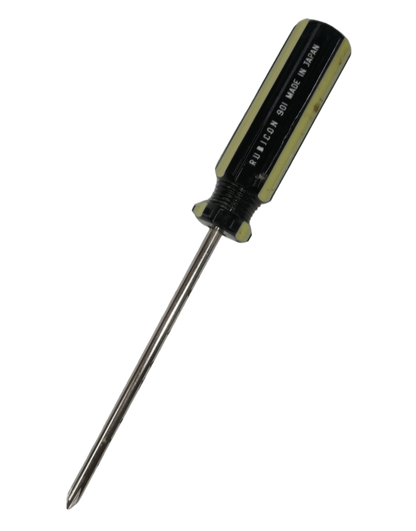 Rubicon Philip Screw Driver 901 75mm with black and yellow handle for precise fastening tasks