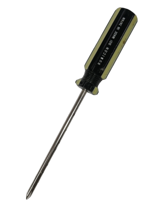 Rubicon Philip Screw Driver 901 75mm with black and yellow handle for precise fastening tasks
