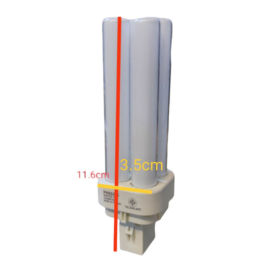 Philips 10W Pinlight Daylight 6500K G24d-1 Socket CFL Compact Fluorescent Lamp PLC2P10W/865