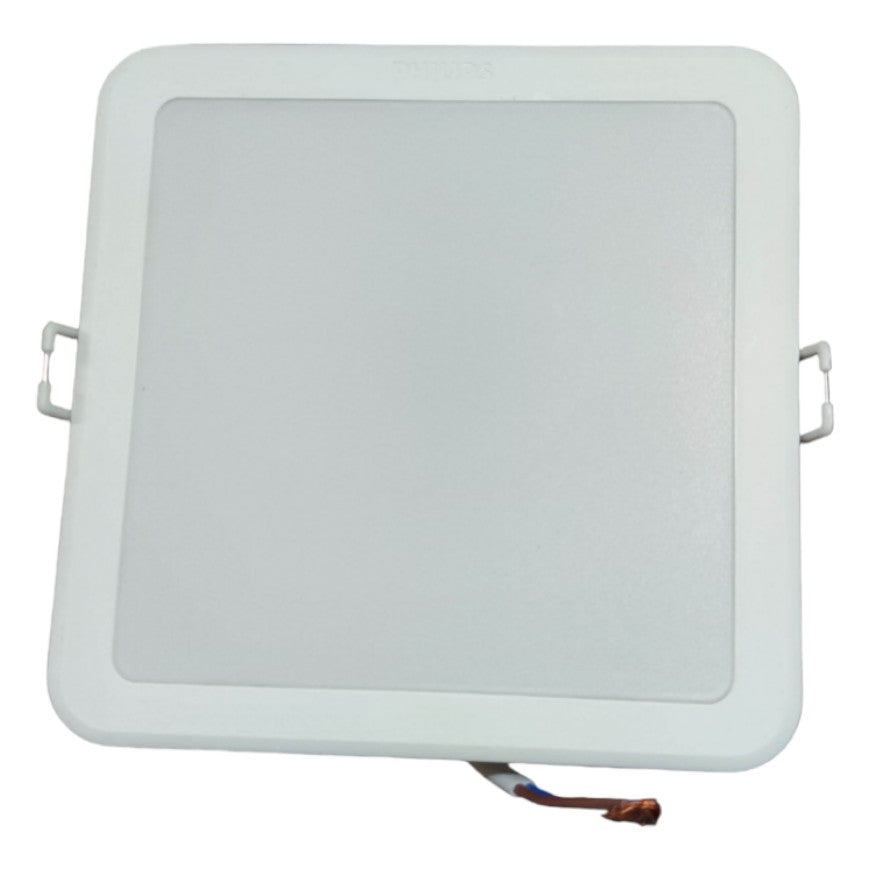 Square recessed ceiling light on a white background