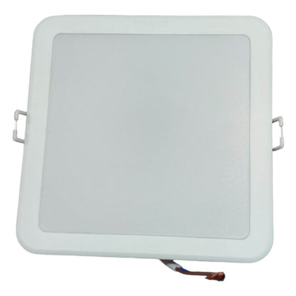 Square recessed ceiling light on a white background