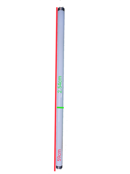 Philips 18 Watts Fluorescent 6500K Daylight Tube with a length of 59 cm for bright illumination