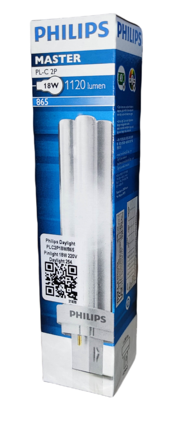 Philips 18W G24d-2 CFL bulb compact fluorescent bulb with 1120 lumen daylight light output