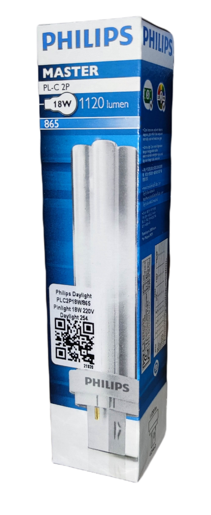 Philips 18W G24d-2 CFL bulb compact fluorescent bulb with 1120 lumen daylight light output