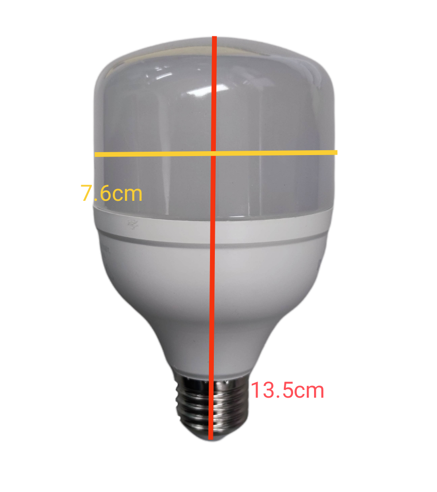 Philips 20W True Force 220V Daylight E27 LED Bulb with a modern design and dimensions of 7.6cm by 13.5cm